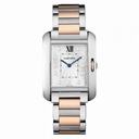 Cartier Tank Anglaise Silver Dial Stainless Steel Ladies Watch WT100032