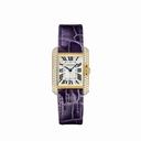 Cartier Tank Anglaise Silvered Flinque Dial Ladies Watch WT100014