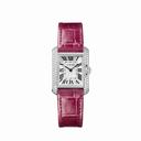 Cartier Tank Anglaise Silvered Flinque Dial Ladies Watch WT100015