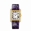 Cartier Tank Anglaise Silvered Flinque Dial Ladies Watch WT100017