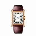 Cartier Tank Anglaise Silvered Flinque Dial Watch WT100021