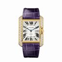 Cartier Tank Anglaise Silvered Flinque Dial Watch WT100022
