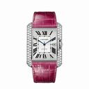 Cartier Tank Anglaise Silvered Flinque Dial Watch WT100023