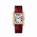Cartier Tank Anglaise Silvered Flinque Dial Watch WT100029