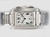 Cartier Tank CDC18164 Stainless Steel Case Rectangle Womens Watch