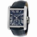 Cartier Tank MC Blue Dial Stainless Steel Men's Watch WSTA0010