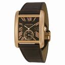 Cartier Tank MC Mechanical Brown Dial Brown Leather Strap Men's Watch W5330002