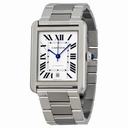 Cartier Tank Solo XL Automatic Silver Dial Stainless Steel Men's Watch W5200028