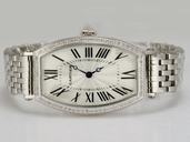 Cartier Tonneau WE400131 Silver Stainless Steel Strap 26x43mm Womens Watch