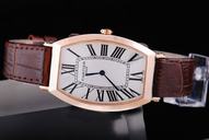 Cartier Tonneau WE400331 Stainless Steel Case 26x43mm White Dial Watch