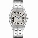 Cartier Tortue Silver Dial Ladies Watch WA501013