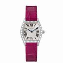 Cartier Tortue Silvered Flinque Dial Ladies Watch WA501007