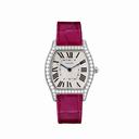 Cartier Tortue Silvered Flinque Dial Ladies Watch WA501009