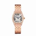 Cartier Tortue Silvered Flinque Dial Ladies Watch WA501010