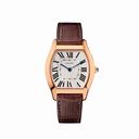 Cartier Tortue Silvered guilloche Dial Men's Watch W1556362