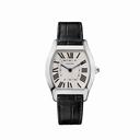 Cartier Tortue Silvered guilloche Dial Men's Watch W1556363