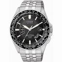 Citizen World Perpetual Black Dial Titanium Men's Watch CB0030-56E
