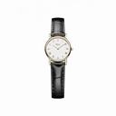 Chopard Classic White Dial 18K Rose Gold Black Alligator Leather Ladies Watch 127387-5201