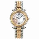Chopard Happy Sport Diamond 18kt Yellow Gold And Steel Ladies Watch 27/8237-23