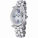Chopard Happy Sport Mother Of Pearl Dial Stainless Steel Floating Diamonds Ladies Watch 278418-3004