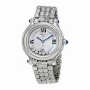 Chopard Happy Sport Mother of Pearl Floating Diamond Dial Ladies Watch 278236-3016