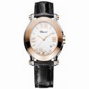 Chopard Happy Sport Oval Floating Diamonds Rose Gold and Steel Ladies Watch 278546-6001