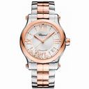 Chopard Happy Sport Silver Guilloche Dial Ladies Watch 278559-6002