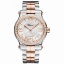 Chopard Happy Sport Silver Guilloche Dial Ladies Watch 278559-6004