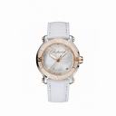 Chopard Happy Sport Silver-Toned Guilloche Diamond Dial Ladies Watch 278551-6003