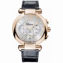 Chopard Imperiale Chronograph Mother of Pearl Dial Brown Leather Men's Watch 384211-5001