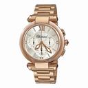 Chopard Imperiale Silver Dial 18kt Rose Gold Chronograph Ladies Watch 384211-5002