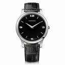 Chopard L.U.C Classic XP Black Dial White Gold Leather Men's Watch 161902-1001