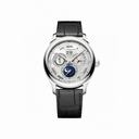 Chopard L.U.C Lunar One Sunray Satin-Brushed Silver Dial Automatic Men's Watch 161927-1001