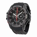 Chopard Superfast Split Second Black Dial Chronograph Black PVD Steel Leather Men's Watch 168542-3001