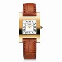 Chopard Your Hour White Dial 18k Yellow Gold Brown Leather Ladies Watch 127405-0001