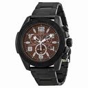 Citizen Drive Brown Dial Chronograph Black IP Stainless Steel Men's Watch AT2275-56X