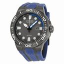 Citizen Eco Drive Black Dial Blue Rubber Men's Watch BN0097-02H