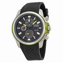 Citizen Eco Drive Black Dial Chronograph Black Rubber Men's Watch CA0427-08E