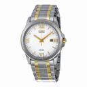 Citizen Eco Drive Silver Dial Two Tone Stainless Steel Men's Watch BM7264-51A