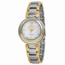 Citizen Eco Drive Sunrise Mother of Pearl Dial Two-tone Ladies Watch EM0337-56D