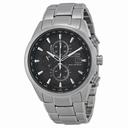Citizen Eco-Drive World Chronograph A-T Black Dial Stainless Steel Men's Watch AT8010-58E