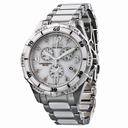 Citizen Eco-Drive Chronograph Diamond White Dial Stainless Steel and Ceramic Ladies Watch FB1230-50A