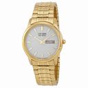 Citizen Men's Bracelet Eco Drive Flexible Band Gold-tone Watch BM8452-99P