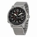 Citizen Nighthawk Black Dial Stainless Steel Men's Watch BJ7008-51E