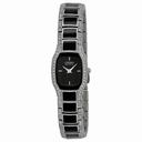 Citizen Normandie Black Dial Stainless Steel Crystal Ladies Watch EW9780-57E