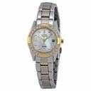 Citizen Regent Eco-Drive Diamond Mother of Pearl Dial Two-Tone Stainless Steel Ladies Watch EW1824-57D