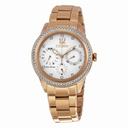 Citizen Silhouette Crystal White Dial Ladies Watch FD2013-50A
