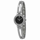 Citizen Silhouette Eco-Drive Black Dial Stainless Steel Bangle Ladies Watch EW9990-54E