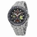 Citizen Skyhawk A-T Stainless Steel Chronograph Atomic Men's Watch JY0000-53E