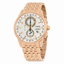 Citizen World Chronograph A-T Perpetual Calender White Dial Rose Gold-tone Stainless Steel Men's Watch AT8113-55A